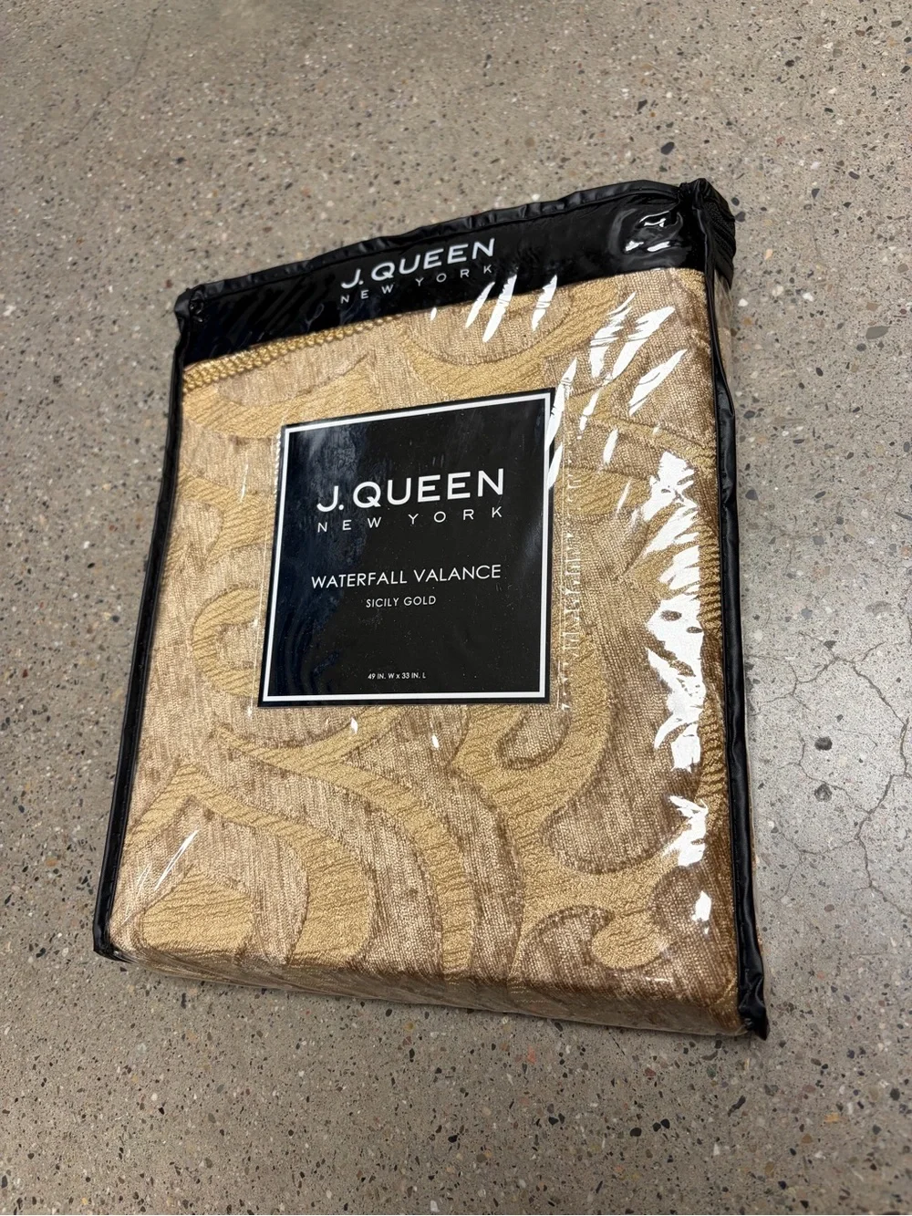 J. Queen New York 2 Lined Pole Top Drapery Panels - Gold